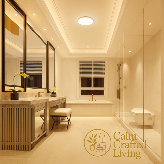 Waterproof LED Ceiling Light – Round Flush Mount Fixture for Bathroom, Kitchen, Living Room, Balcony & Toilet